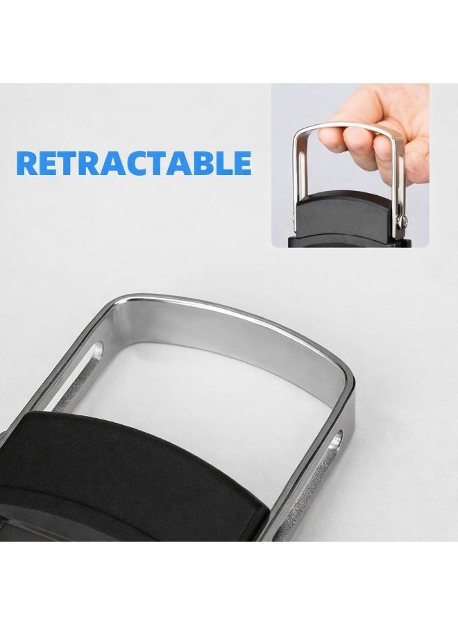 سكيل ميزان أمتعة رقمي محمول ٥٠ كجم (١١٠ رطل) | شاشة LCD بإضاءة خلفية | مقبض وخطاف من الفولاذ المقاوم للصدأ | وظيفة التصفير | مفتاح تبديل الوحدات (كجم، جم، رطل، أونصة) | ميزان وزن معلق لحقائب السفر (بطاريتان AAA مرفقتان) - Image 4